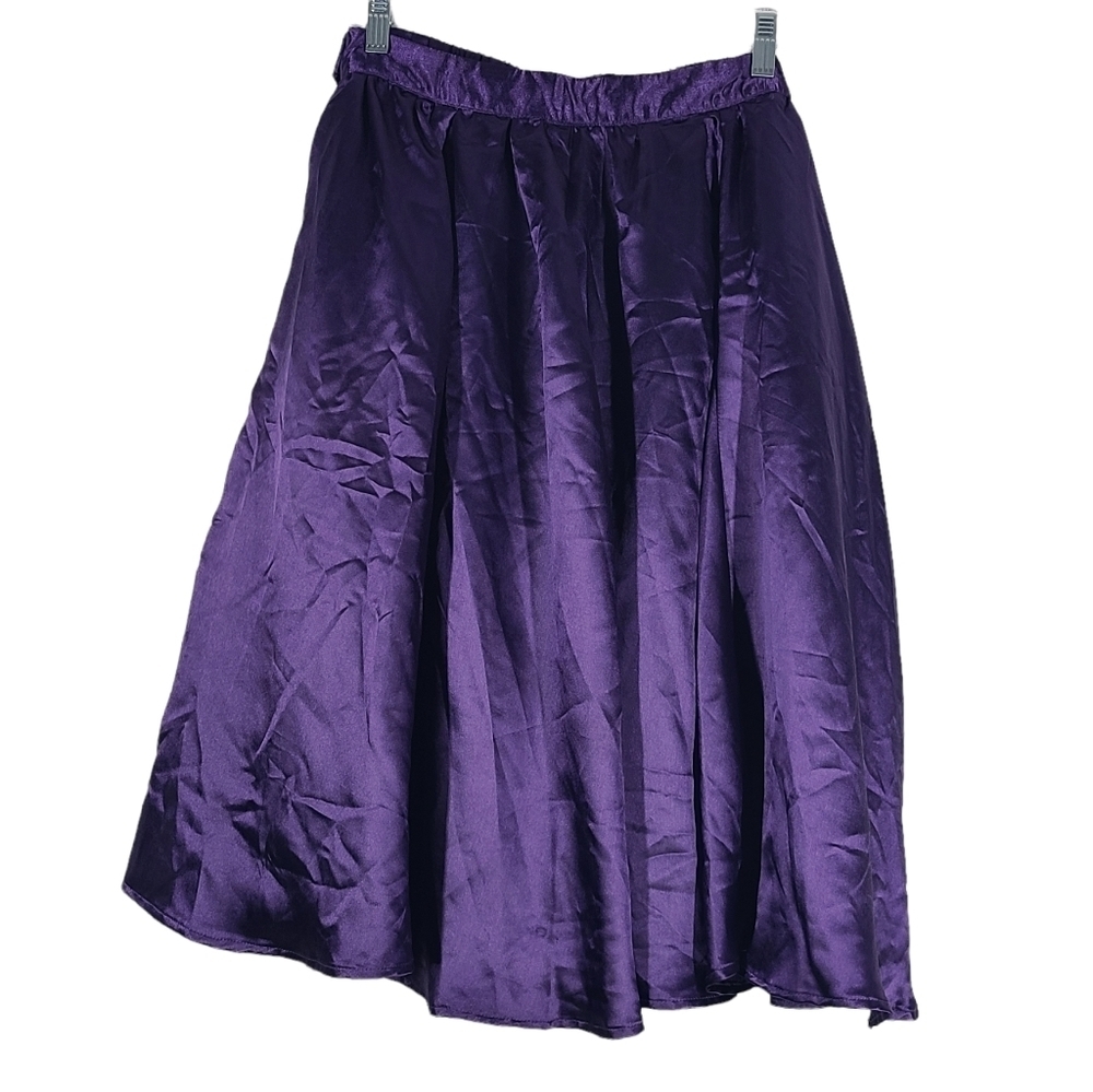 Nwt Cato Eggplant Alaskannight Full A Skirt Medium